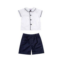 Kidiwi Navy Pique Adam Shorts