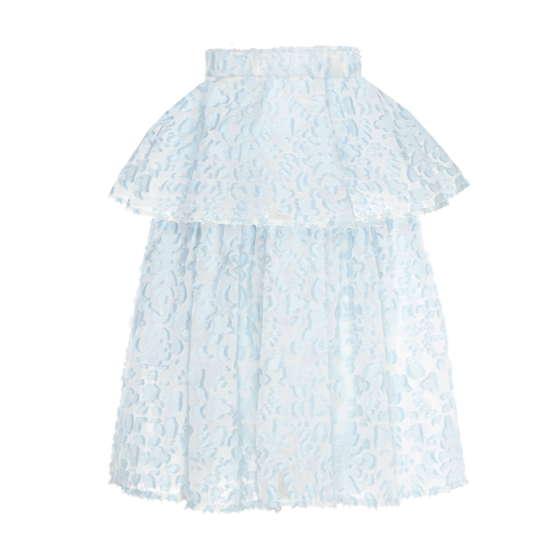 Paade Mode Blue Chiffon Long Clara Skirt