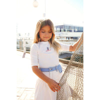 Calla Lili  White/Blue Golf T-shirt