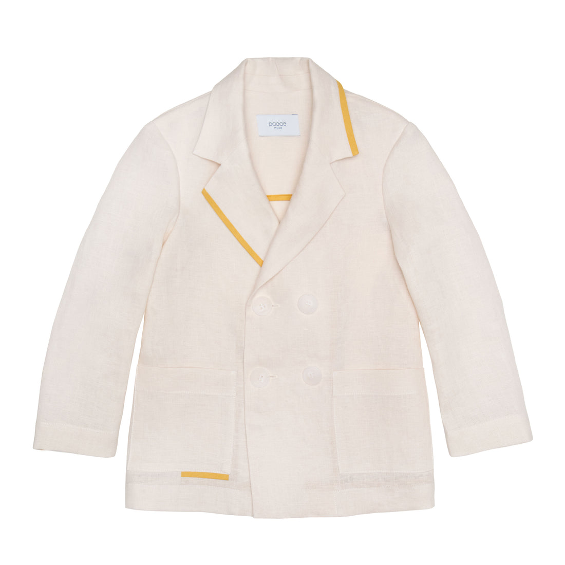 Paade Mode Beige Double Breasted Aria Jacket