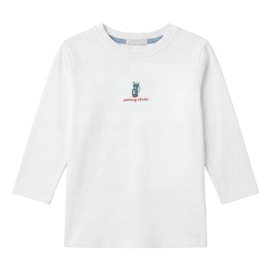 Calla Lili  White/Blue Golf T-shirt