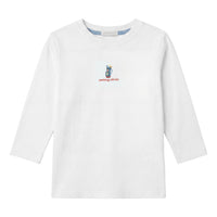 Calla Lili  White/Blue Golf T-shirt