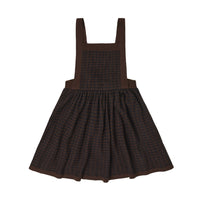 FUB Mocca/Dark Navy Checked Spencer Dress