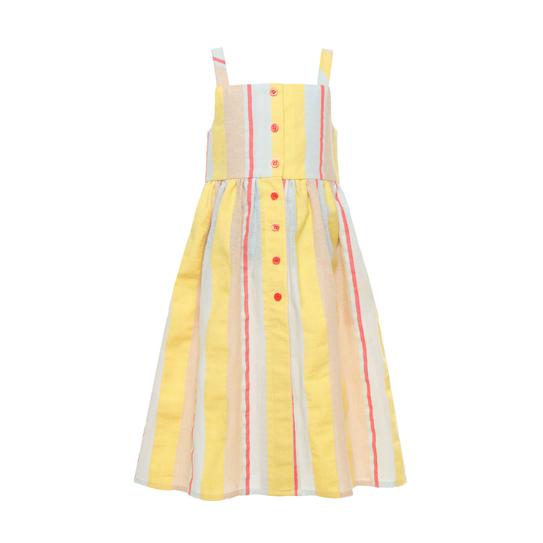 Paade Mode Yellow Stripe Harper Strap Dress