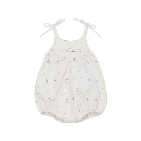 Calla Lili  White Golf Romper