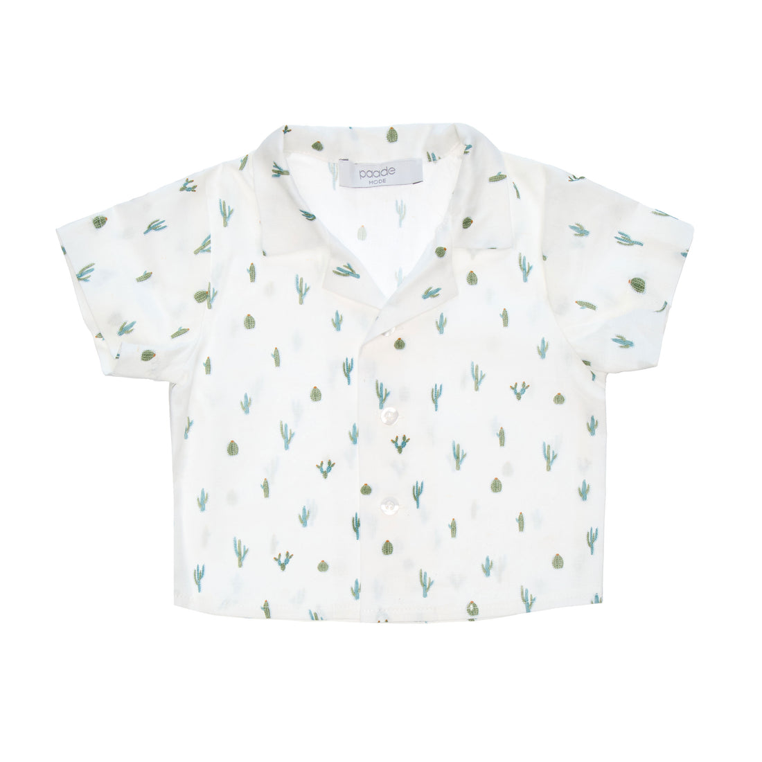 Paade Mode White Linen Asher Baby Shirt