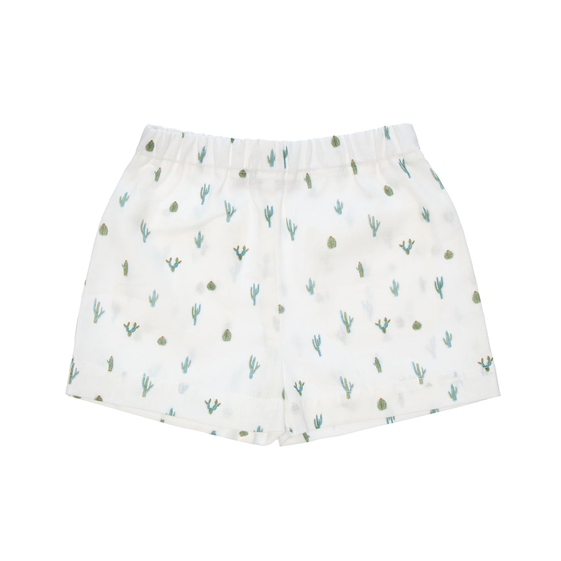 Paade Mode White Linen Asher Baby Shorts