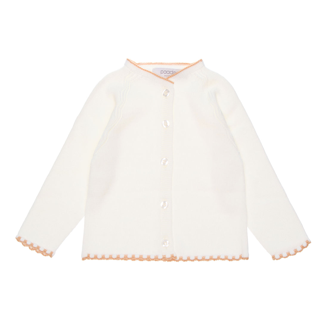 Paade Mode White Kai Baby Cardigan