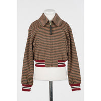 Twinset Iced Coffee/Red Ruby Houndstooth Jacket