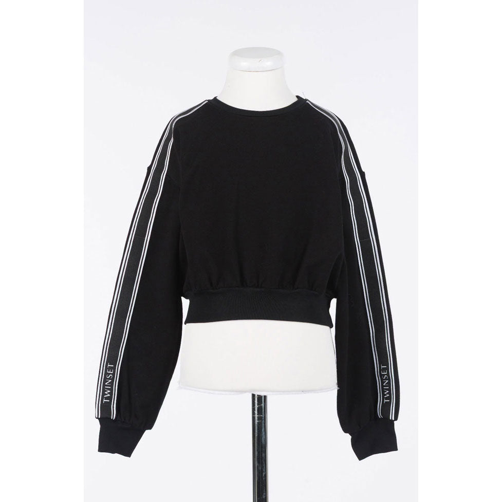 Twinset Black Crewneck Sweatshirt