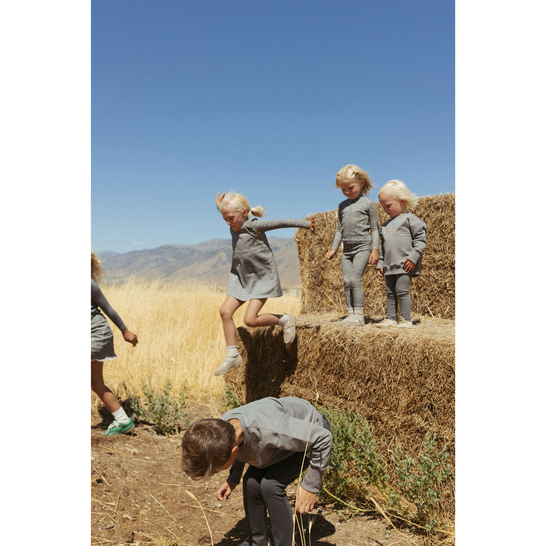 L by Ladida Grey Floral Turtleneck