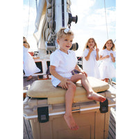 Calla Lili  White/Sand Bermuda Shorts