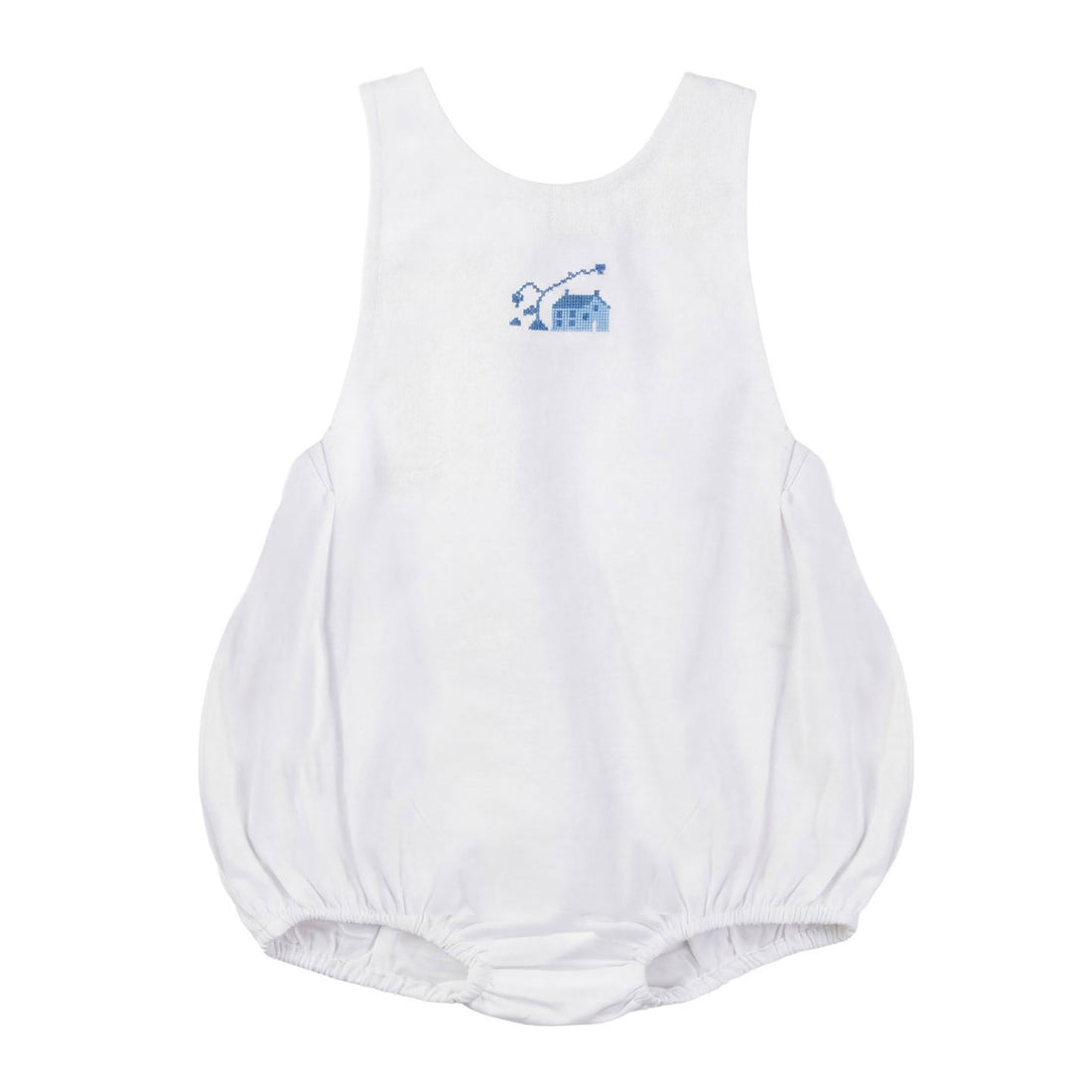 Calla Lili  White Linen House Romper