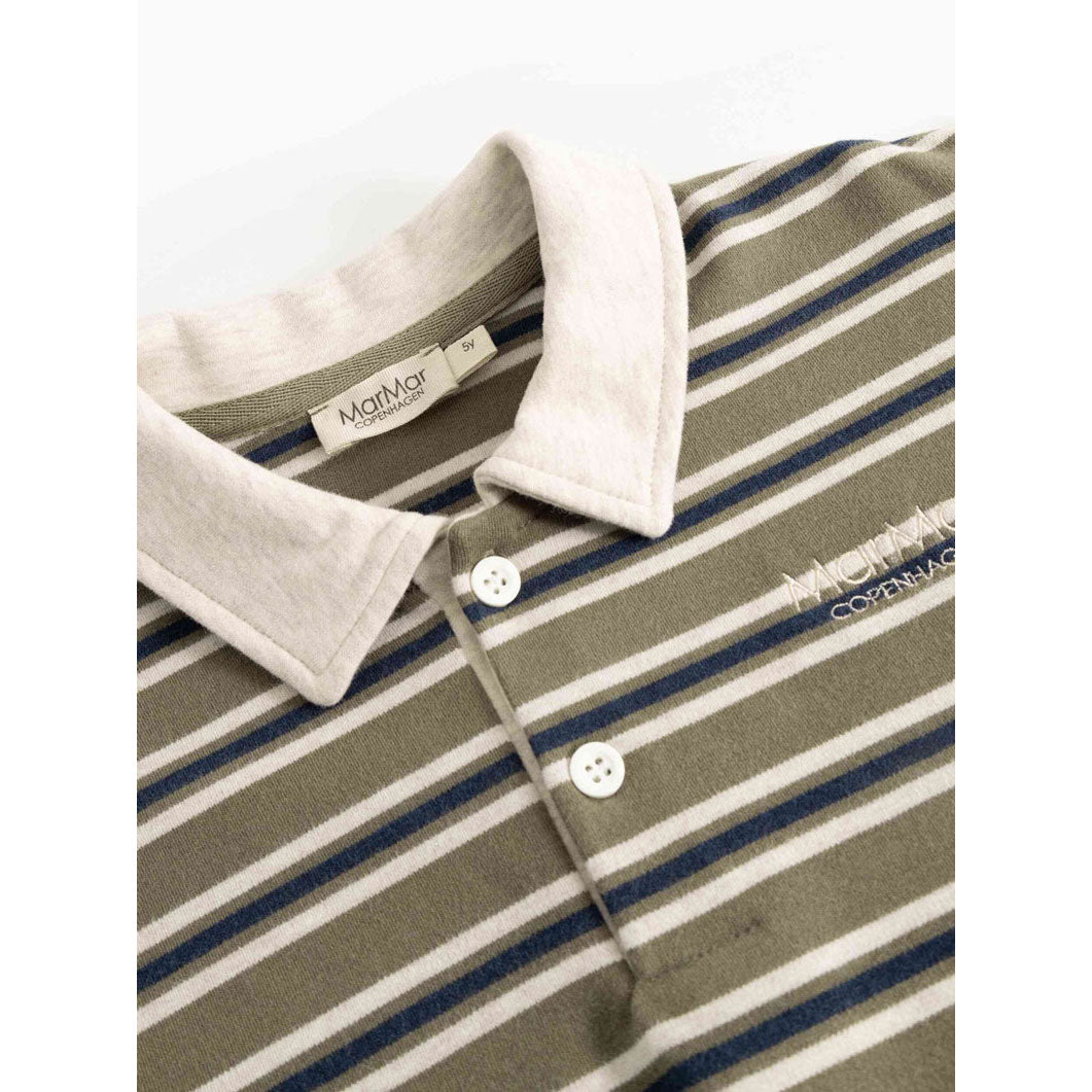 MarMar Copenhagen Seaweed Stripe Thanos Polo