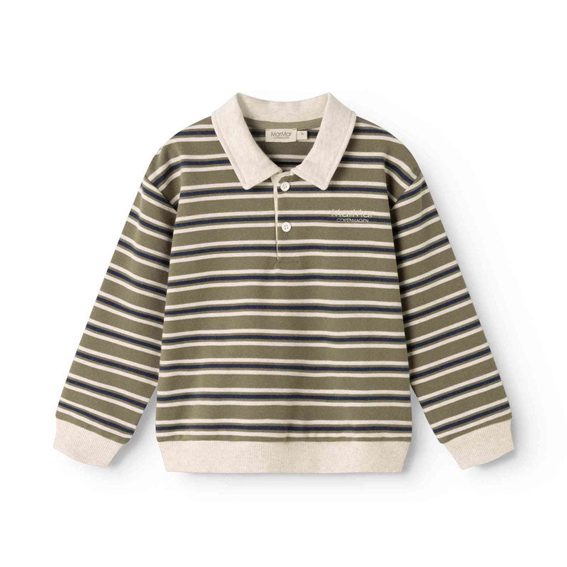 MarMar Copenhagen Seaweed Stripe Thanos Polo