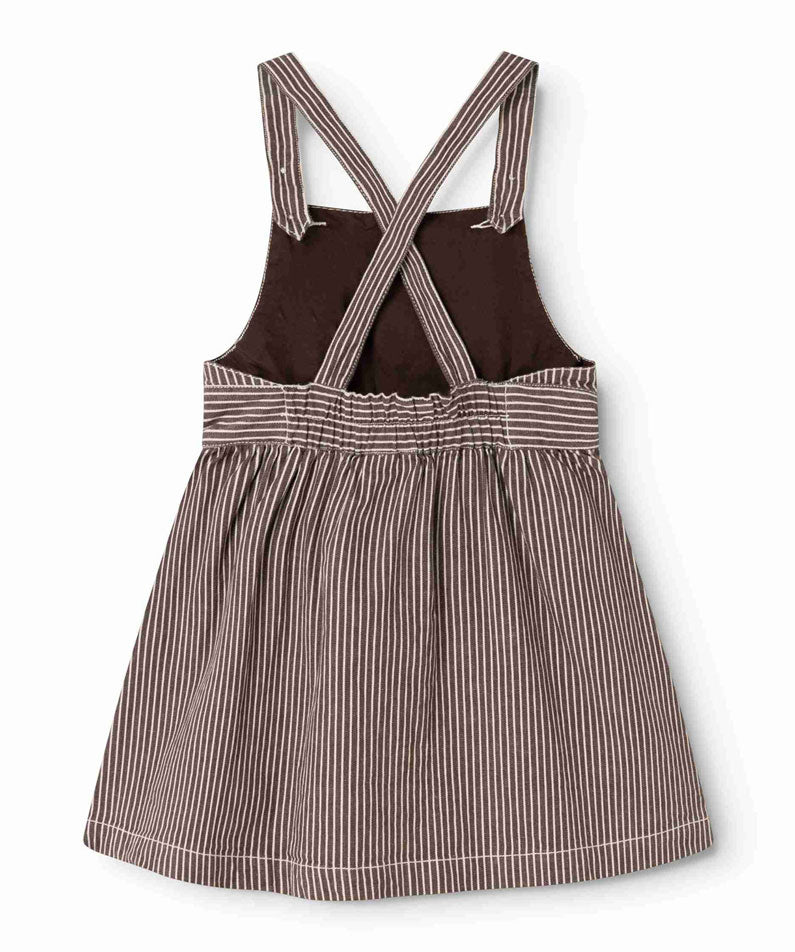 MarMar Copenhagen Dark Brownie Stripe Sanne Dress