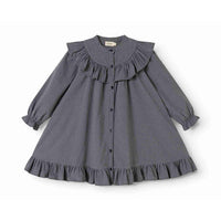 MarMar Copenhagen Pigeon Blue Check Dalina Dress