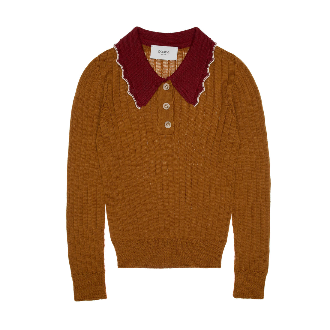 Paade Mode  Caramel Harriet Lace Wool Polo
