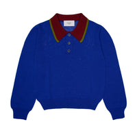 Paade Mode  Luminous Blue Theo Merino Wool Polo