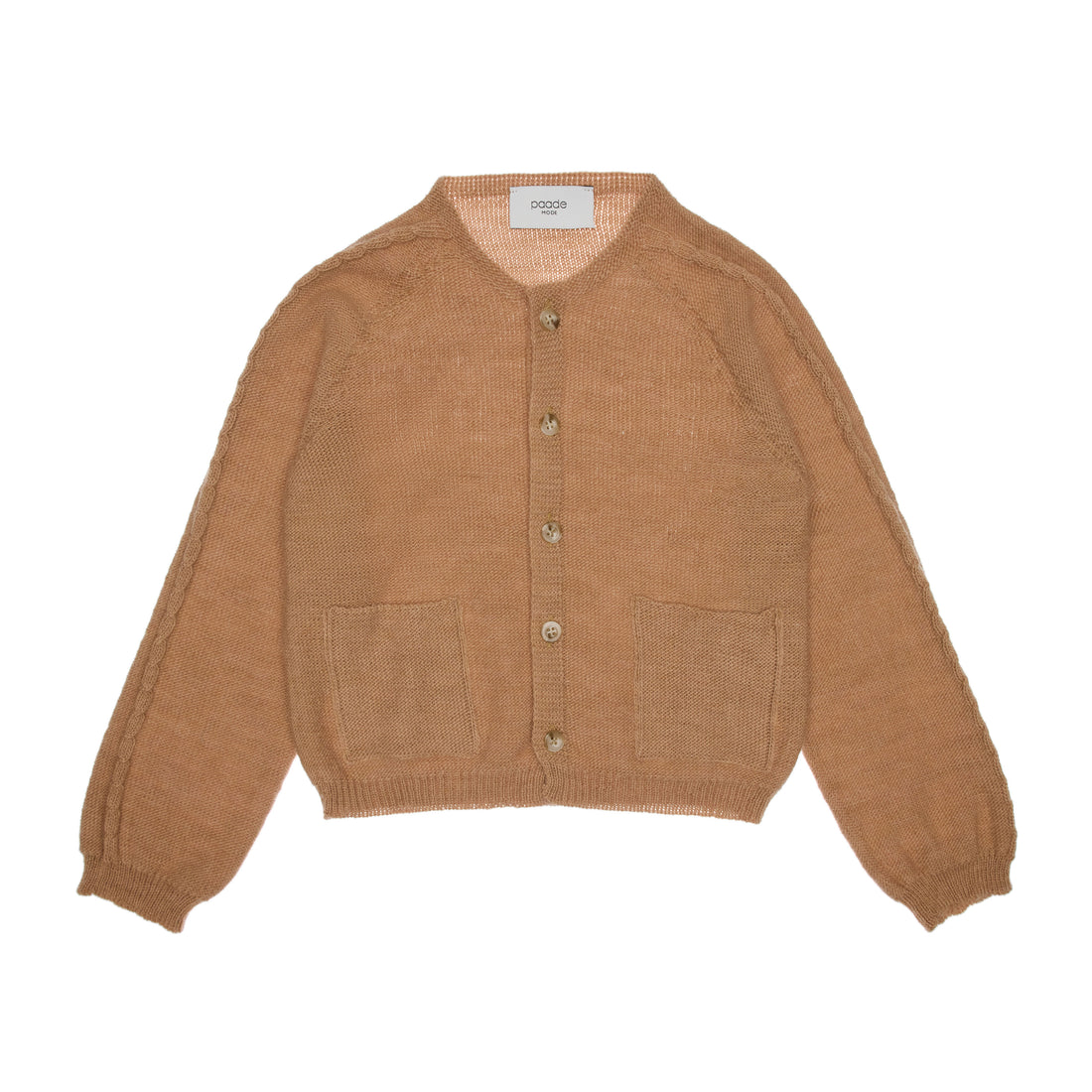Paade Mode  Beige Phoenix Wool Cardigan