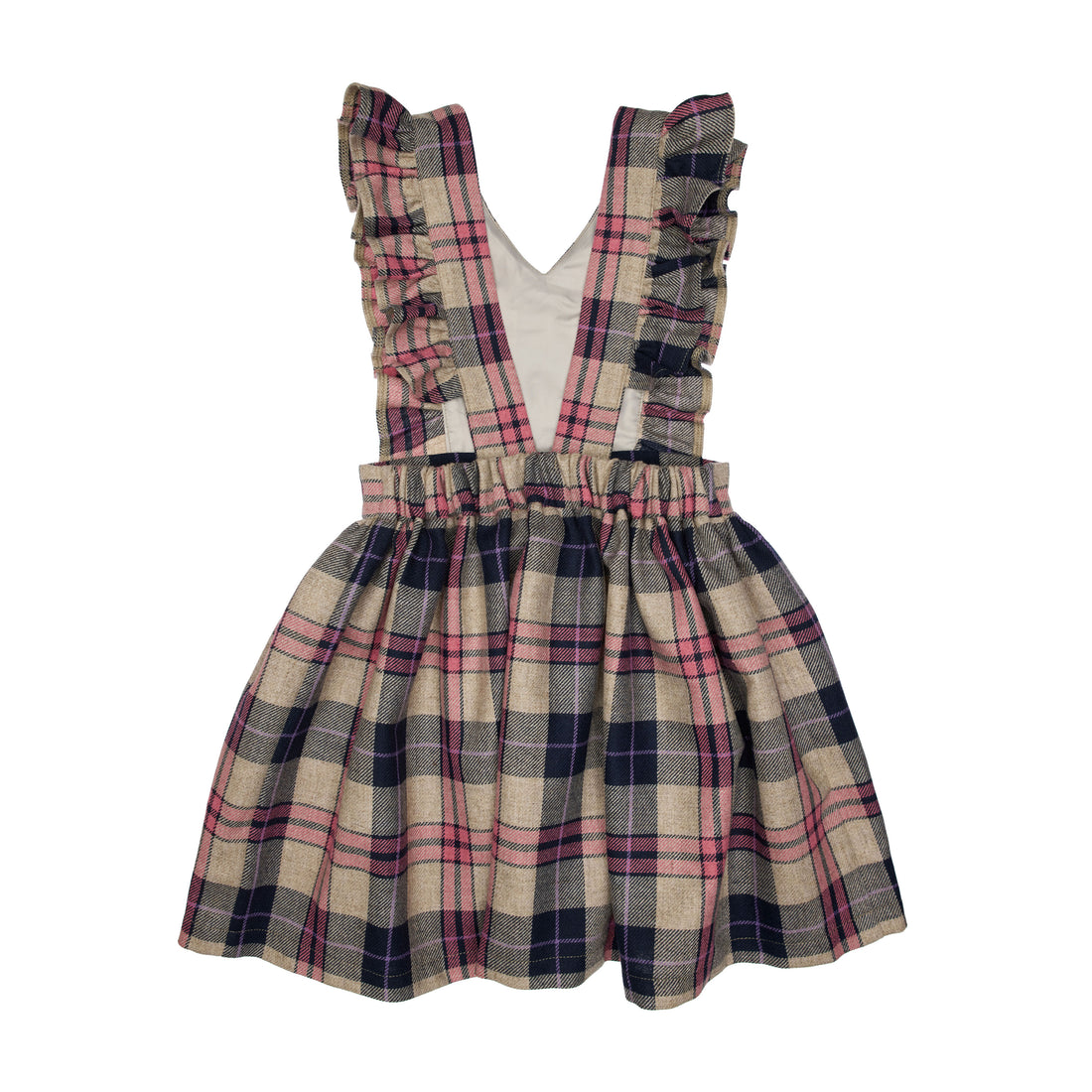 Paade Mode  Pink Harlow Wool Pinafore 
Dress