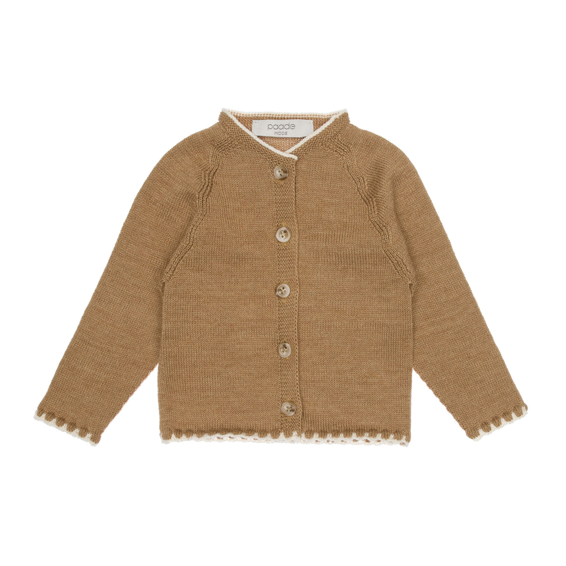 Paade Mode Beige Alex Seamless Baby Cardigan