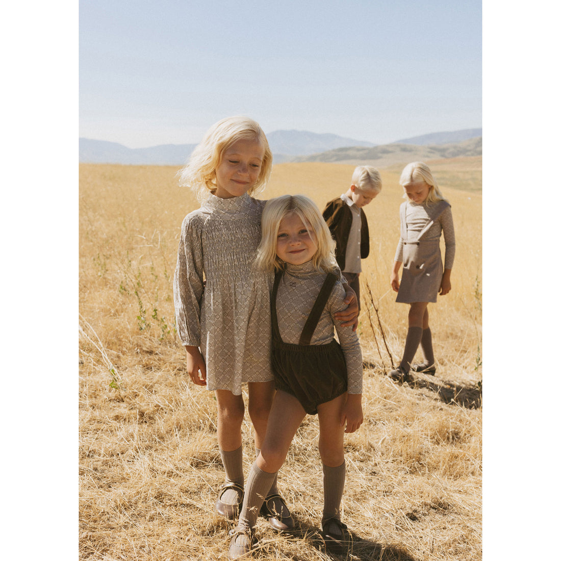 L by Ladida Floral Grid Printed Turtleneck