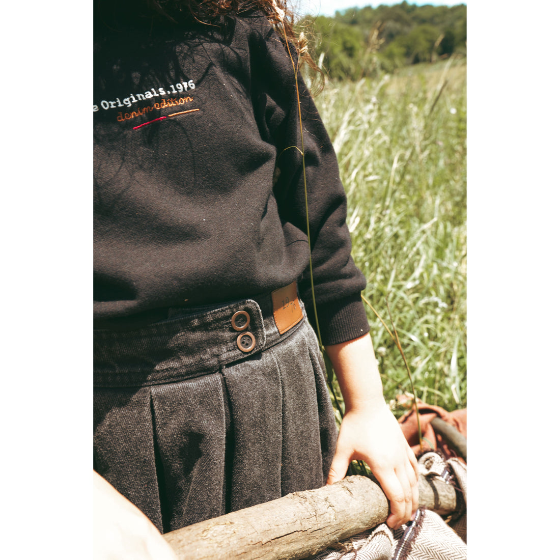 Calla Lili  Black Heritage Sweatshirt