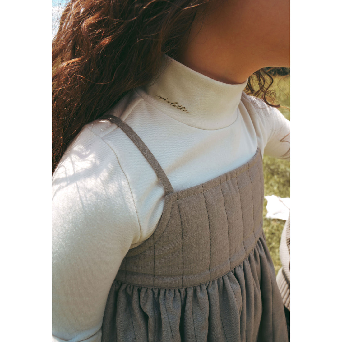 Calla Lili  Cream Knit Mock Neck