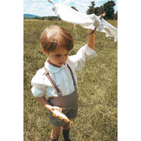 Calla Lili  Taupe Suspenders Shorts