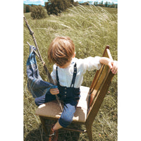 Calla Lili  Blue Suspenders Pants
