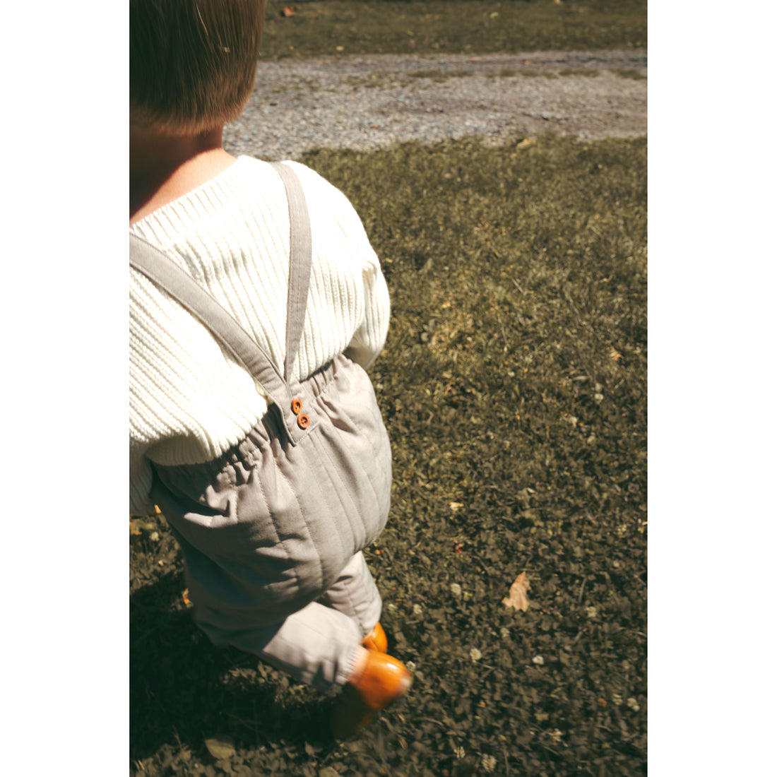 Calla Lili  Taupe Quilted Overall