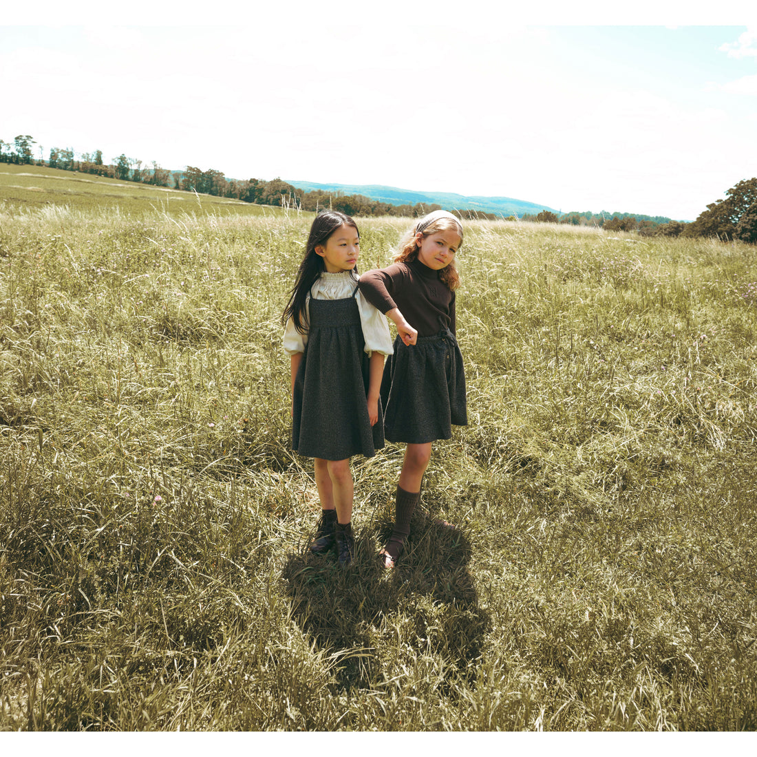Calla Lili  Grey/Brown Tweed Dress