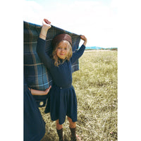 Calla Lili  Blue Wrap Skirt