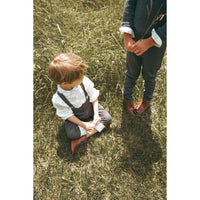 Calla Lili  Grey Suspenders Pants