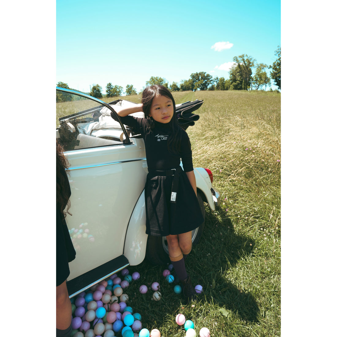 Calla Lili  Black Sweat Skirt