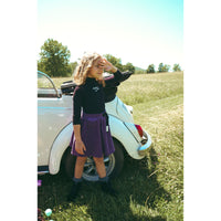 Calla Lili  Black/Purple Apres Chic Mockneck