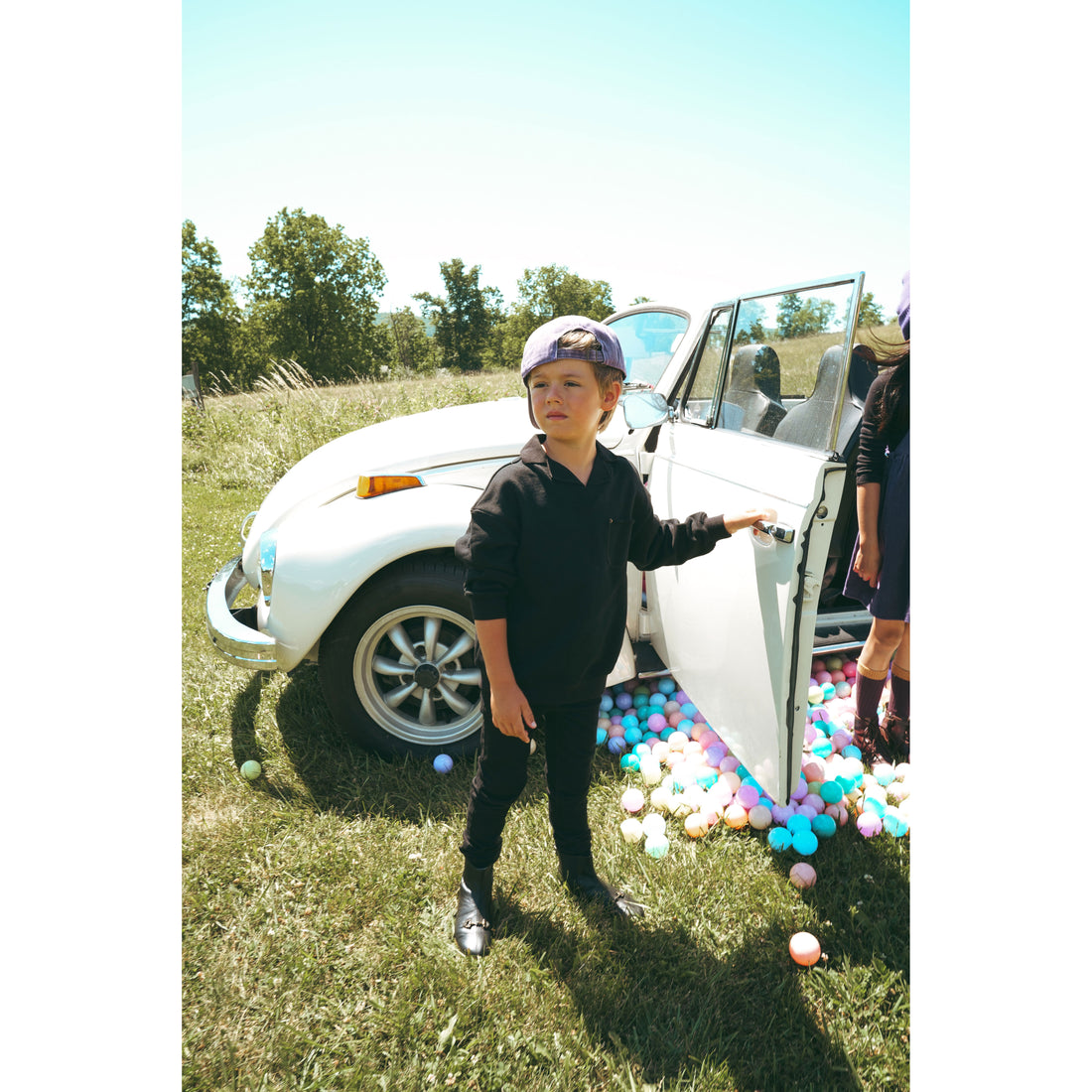 Calla Lili  Black Sweatshirt