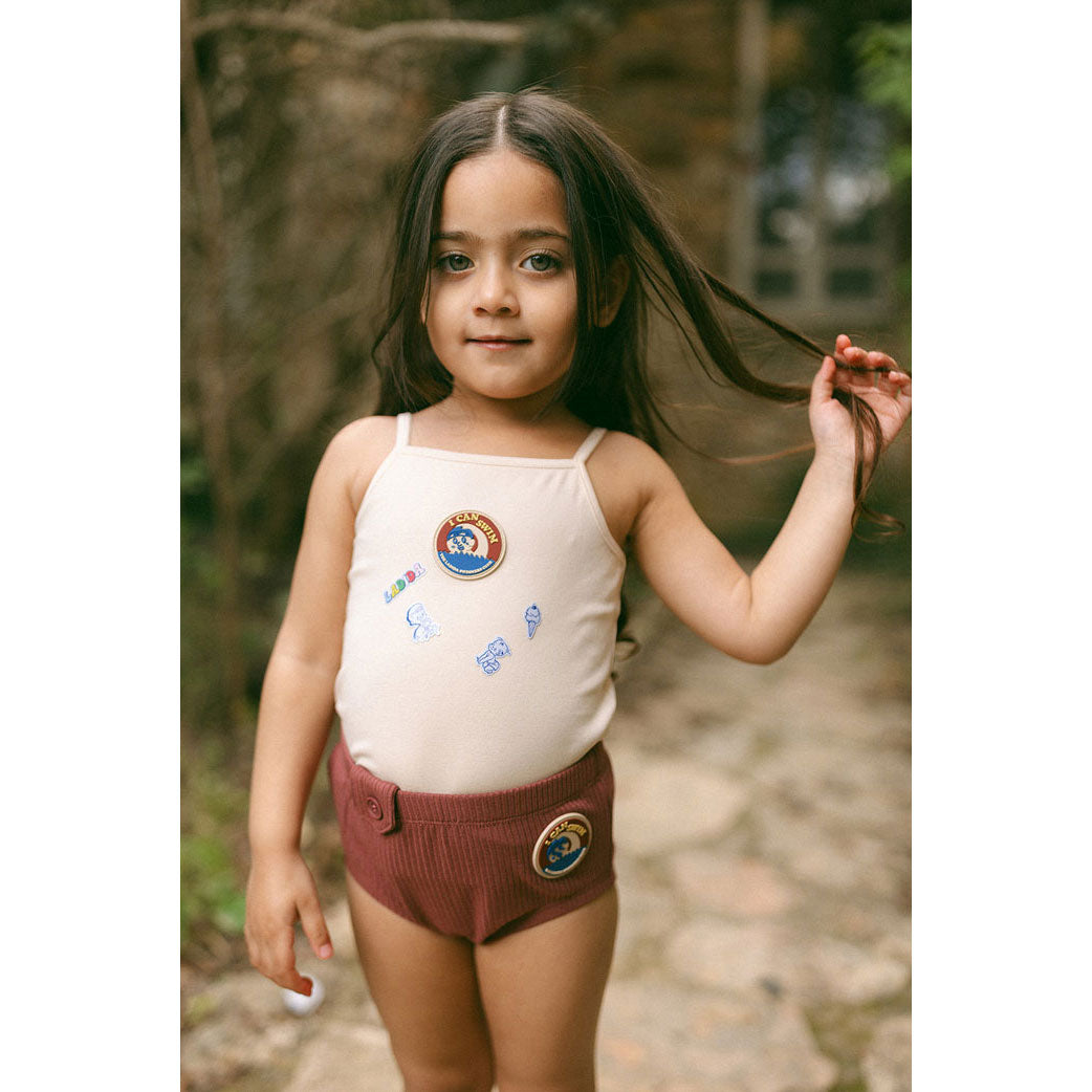 L by Ladida Swimmers Mauve Tank Set