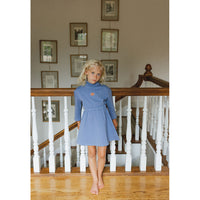 L by Ladida Blue Turtleneck Sweatshirt Dress