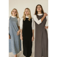 Elements Light Blue Rhinestone Mock Tee Dress
