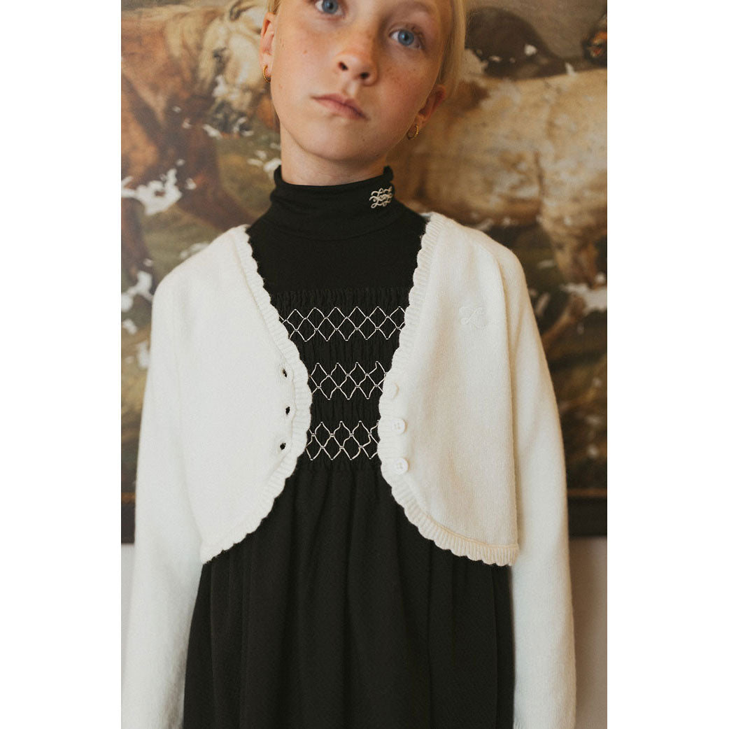 L by Ladida Black Smocked Maxi Jumper