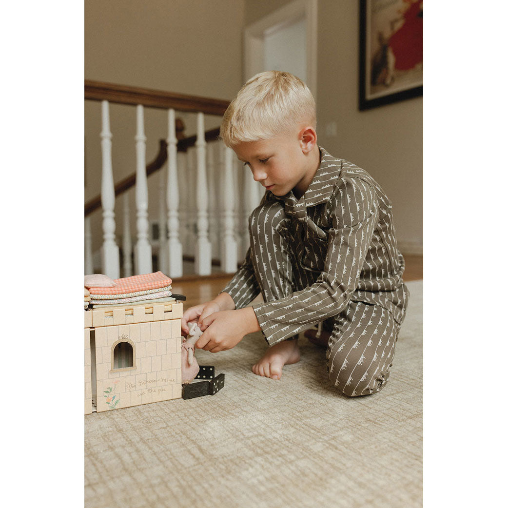 L by Ladida Olive Grandpa Pajama Set