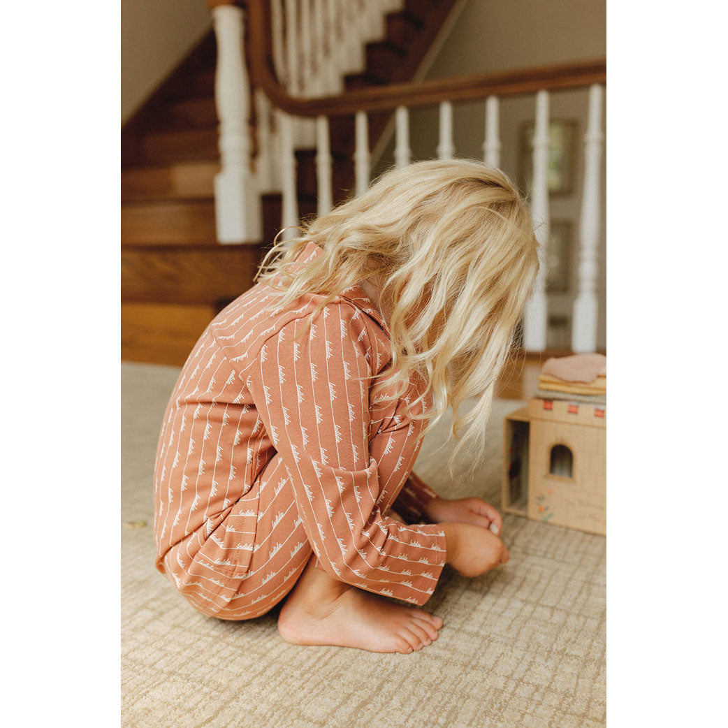 L by Ladida Rust Grandpa Pajama Set