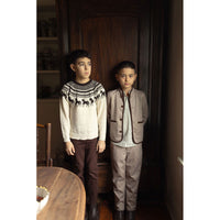 1984 Brown Tab Button Pant