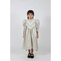 Tia Cibani Ivory  3/4 Sleeve Maxi Dress