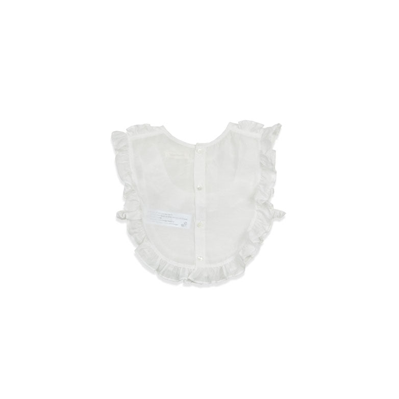 Bene Bene Off White Pure Frill Bib