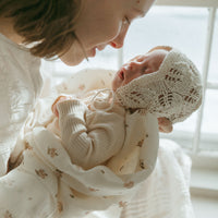 Ferne Poppy Floral Swaddle