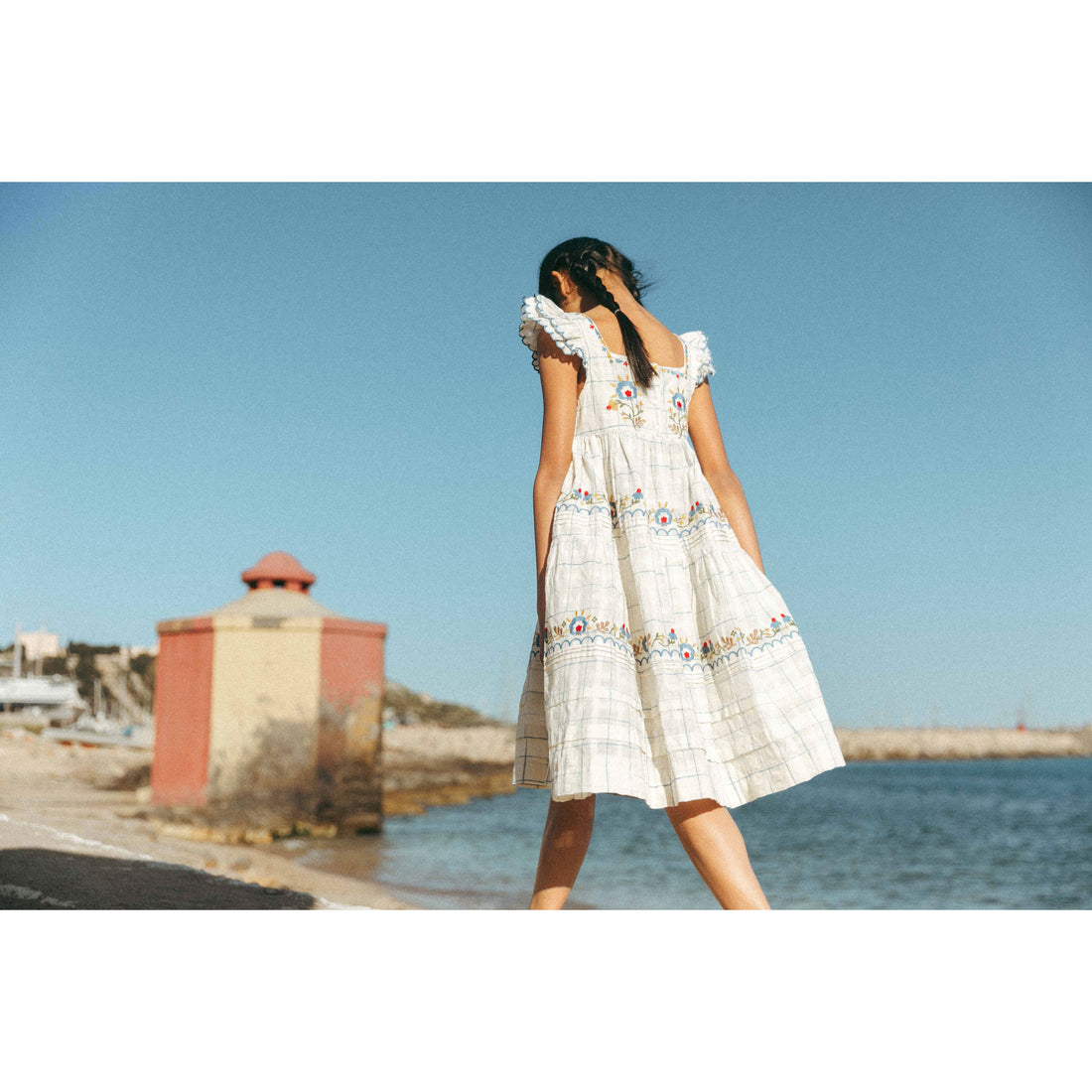 Lali Space Dye Checks Nanette Dress