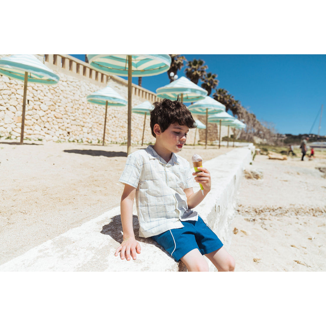 Lali Space Dye Checks Henri Shirt